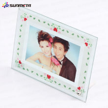 Miroir en cristal sublimation cadre en verre